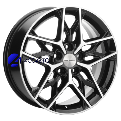 Легковой диск Khomen Wheels 7x17/5x114,3 ET45 D60,1 KHW1709 (Geely Atlas Pro) Black-FP в Челябинске