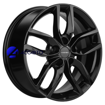 Легковой диск Khomen Wheels 6,5x17/5x114,3 ET49 D67,1 KHW1708 (Hyundai Creta) Black в Челябинске