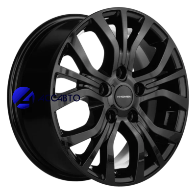 Легковой диск Khomen Wheels 6,5x16/5x108 ET45 D60,1 KHW1608 (Chery Tiggo 3/Tiggo 3 Pro) Black в Челябинске